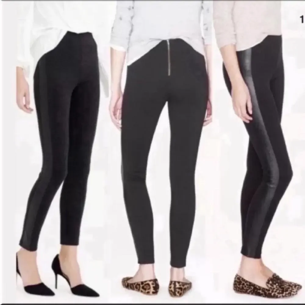 J. Crew Women's High‎ Rise Skinny Stretch Ankle Pants Black Size 2